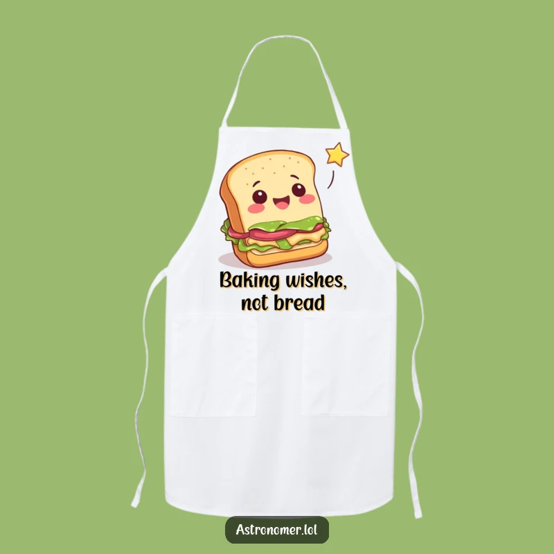 Funny Cheerful Sandwich Star Catcher Apron - Whimsical Foodie Gag Gift!