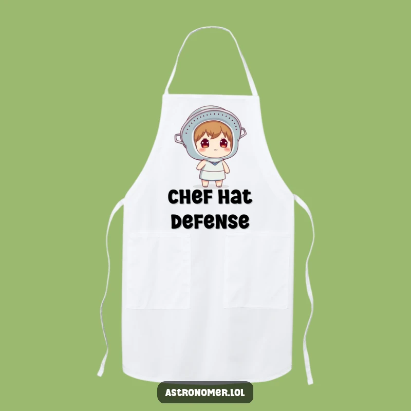 Funny Colander Helmet Apron: Cook with Cosmic Inspiration