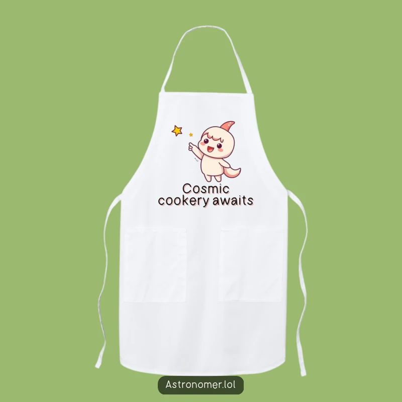 Funny Chef's Star Apron: Cute Character's Culinary Quest Funny Gift
