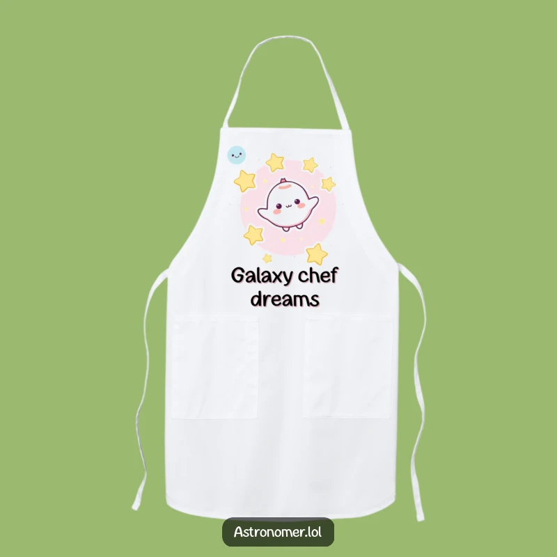Funny Astro Chef Apron - Cute Character Space Stars Kitchen Funny Gift