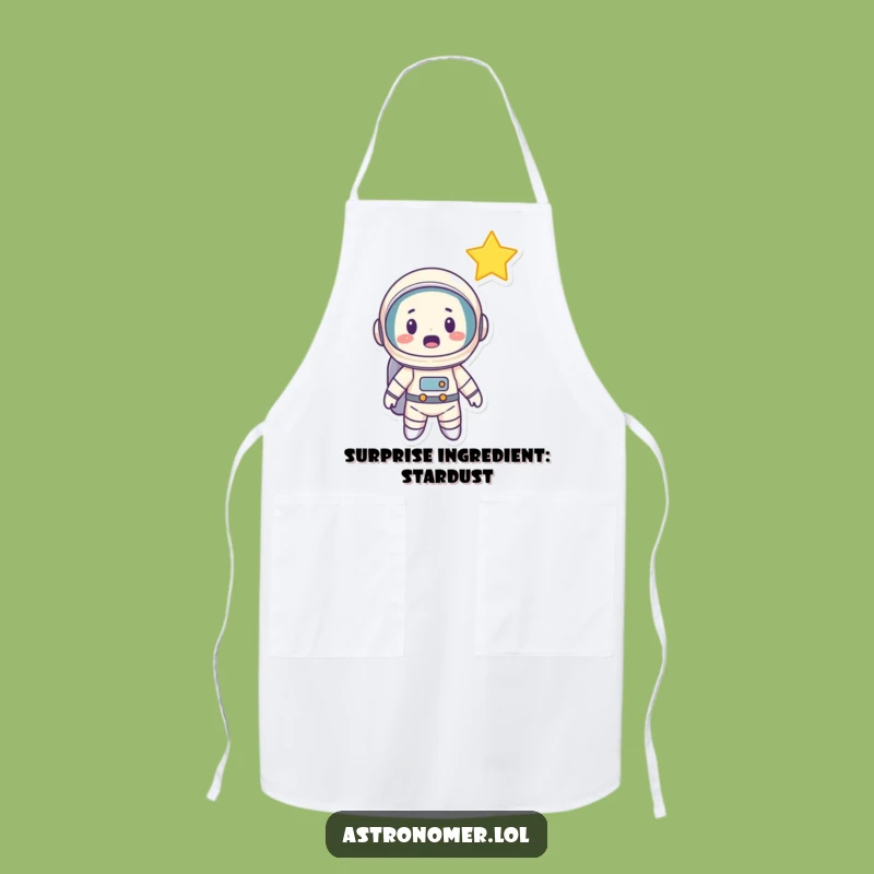 Funny Astronaut Star Surprise Apron: Hilarious Kitchen Wear for Cosmic Cooks