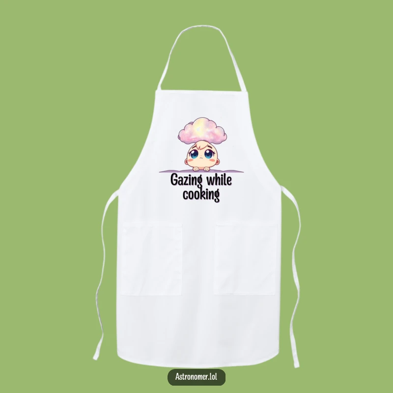 Funny Nebula Artist Apron: Humorous Kitchen Gift for Cosmic Creations