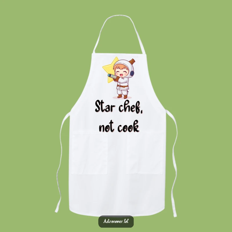 Funny Kawaii Astronomer Apron: Star Hugger Kitchen Joy Gift