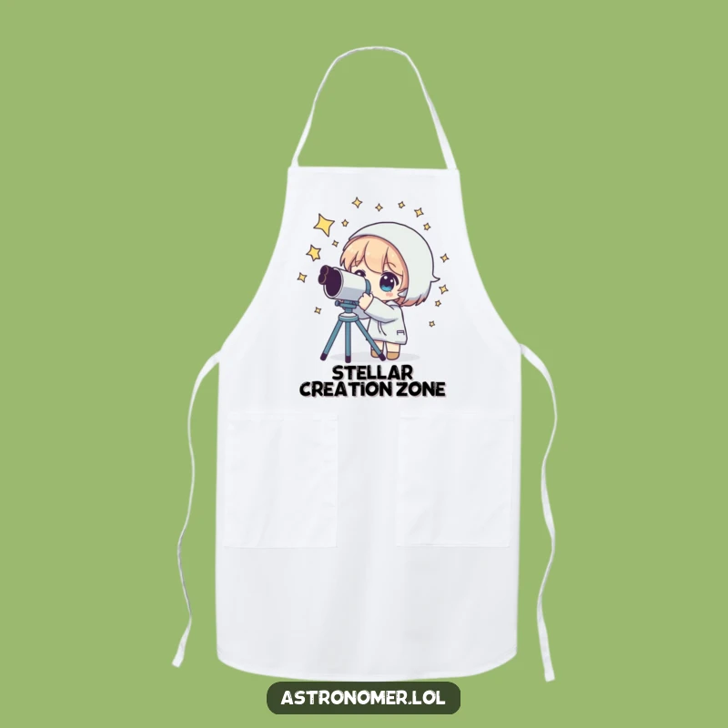Funny Stargazer Apron: Culinary Explorer, Celestial Kitchen Fun, Funny Gift