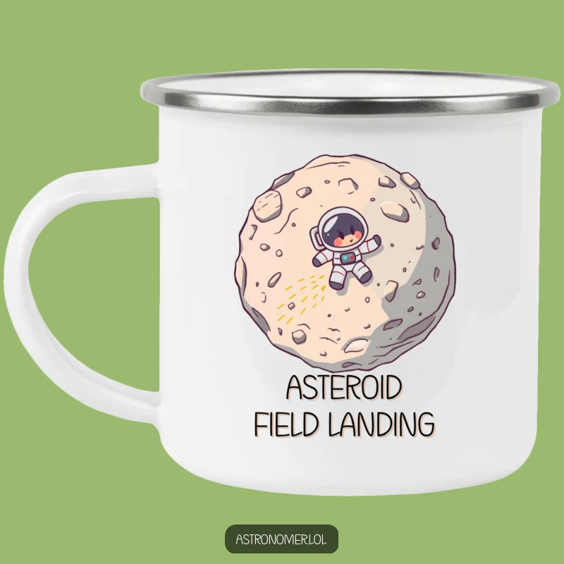Funny Astronaut Crash Camping Mug: Durable Comedic Space Mishap Cup, Perfect Funny Gift