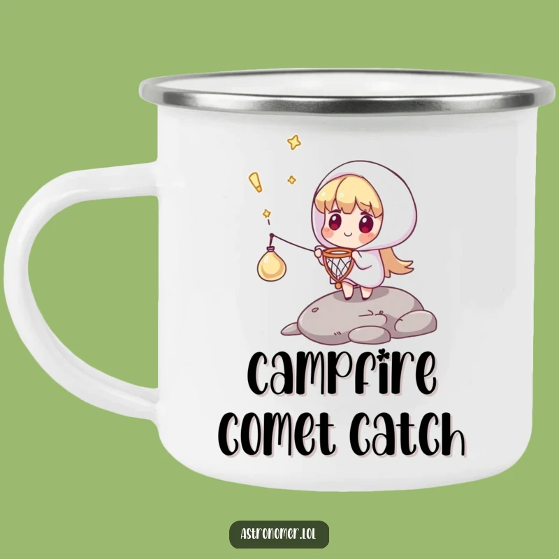 Funny Comet Catcher Camping Mug: Sip Your Success Under the Stars