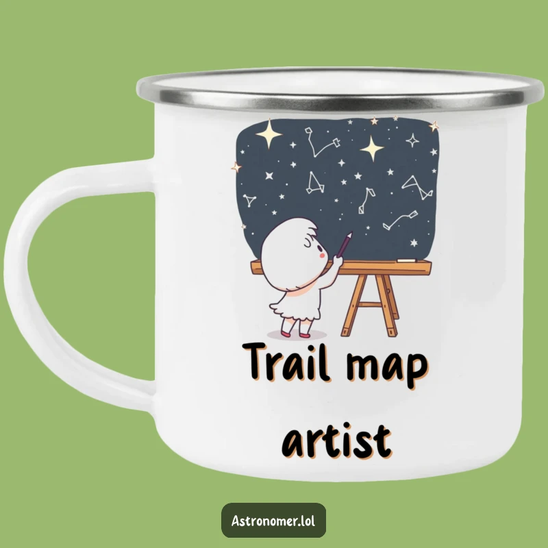 Funny Explorer's Mug - Cute Character Chalkboard Camping Funny Gift
