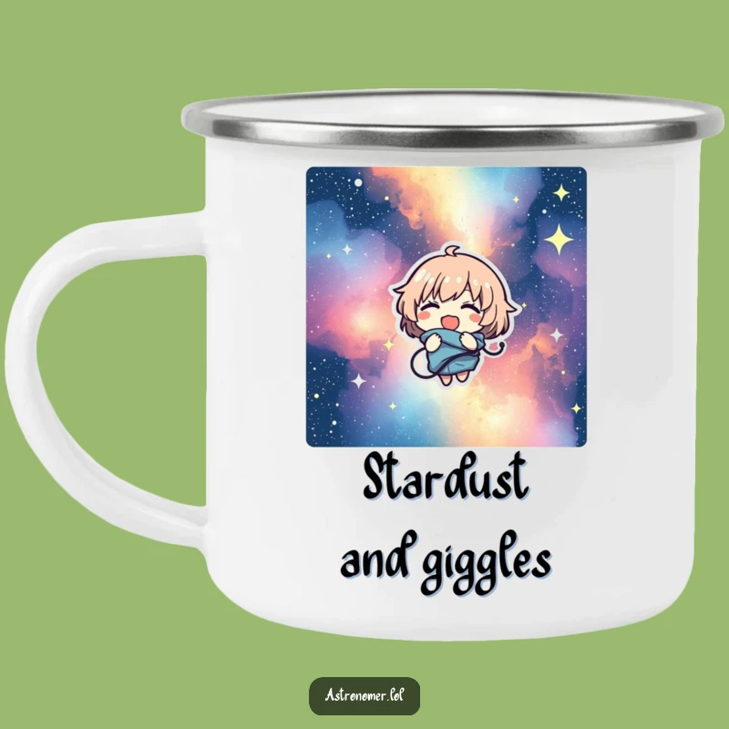 Funny Nebula Adventure Mug: Giggling Character Campfire Companion - Best Funny Gift