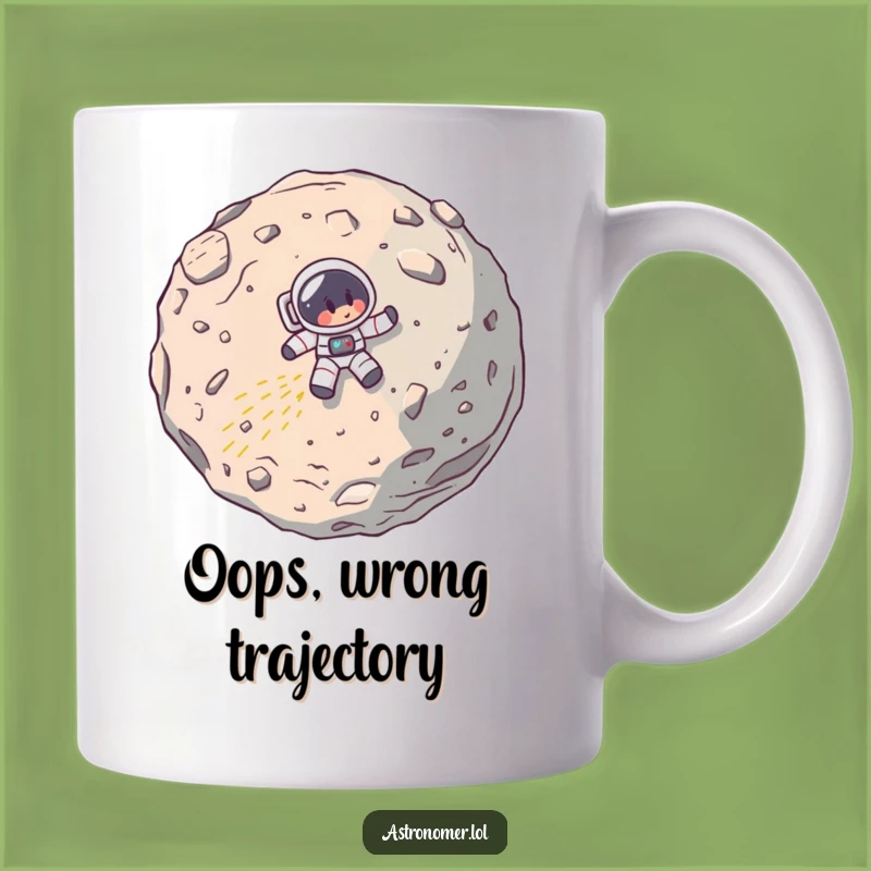 Funny Astronaut Crash Mug: Hilarious Space Mishap Coffee Cup, Perfect Star Wars Gift