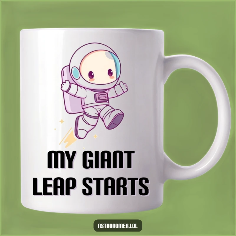 Funny Giant Leap Mug - Cute Character Boots Space Funny Gift