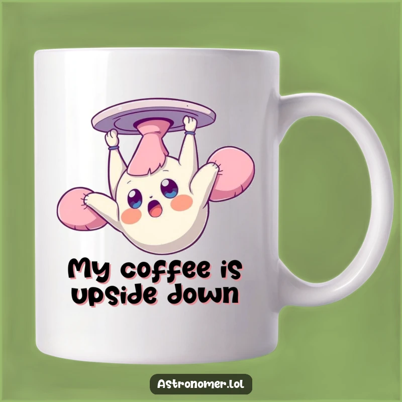 Funny Zero Gravity Creature Mug: A Dazed Gift for Space Enthusiasts