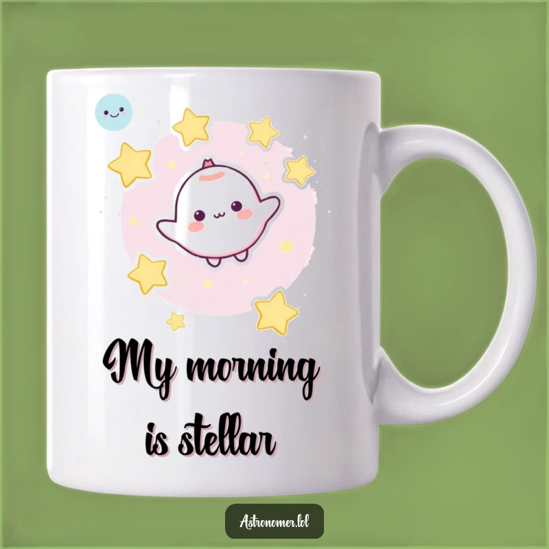 Funny Cosmic Friend Mug - Cute Character Space Stars Funny Gift