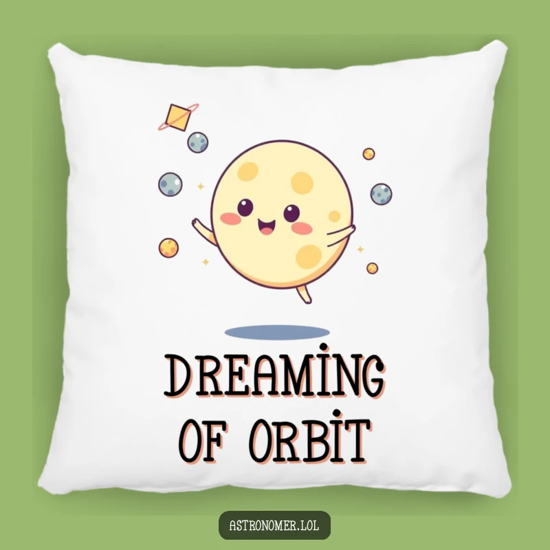 Funny Moon Juggling Pillow - Rest Your Head on Cosmic Fun!