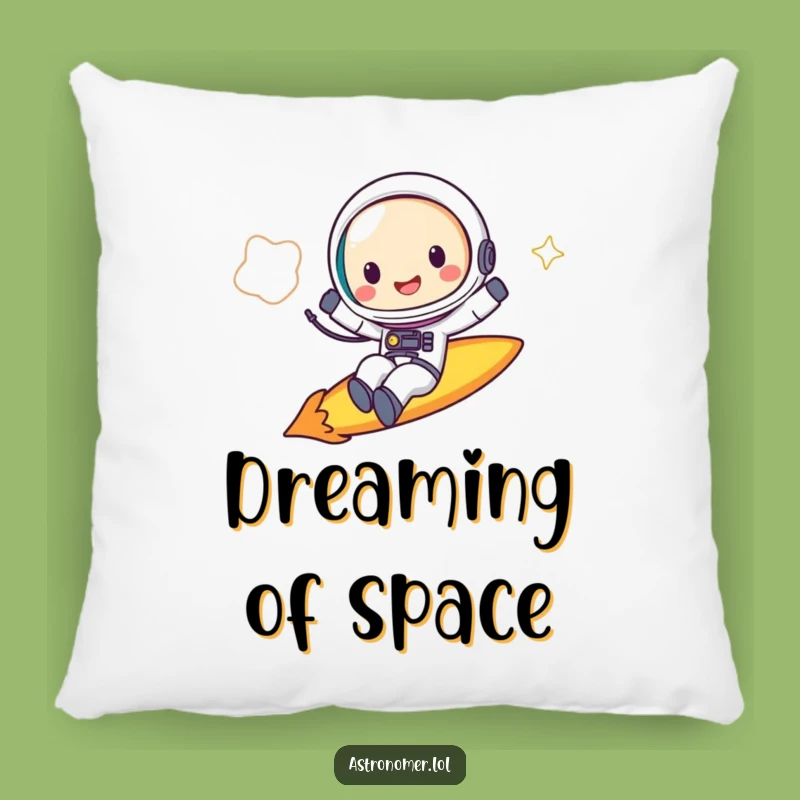 Funny Astronaut Pillow: Cozy Comet Rider Cushion Gift for Galactic Comfort