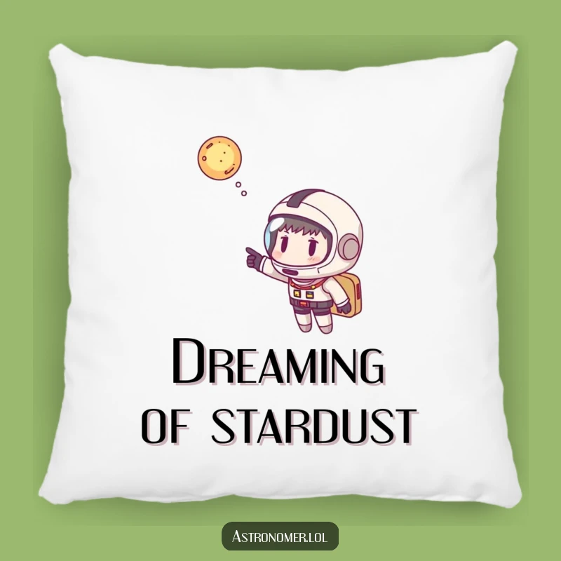 Funny Astronaut Pillow: Comfy Space Hug Gift Pointing to Galactic Dreams