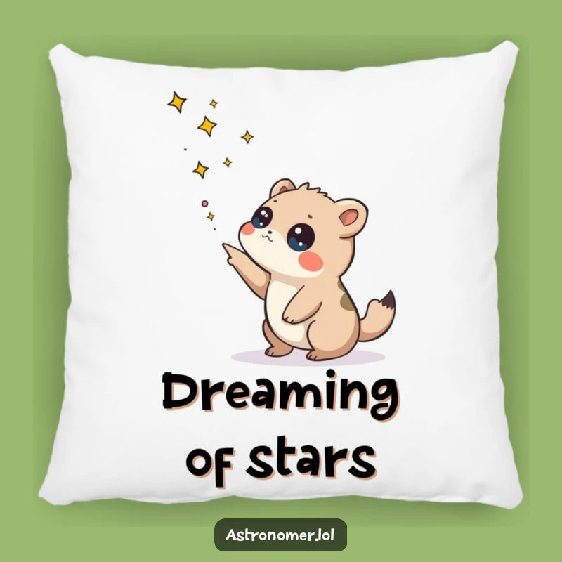Funny Curious Creature Constellation Pillow: Cozy Humor for Your Living Space
