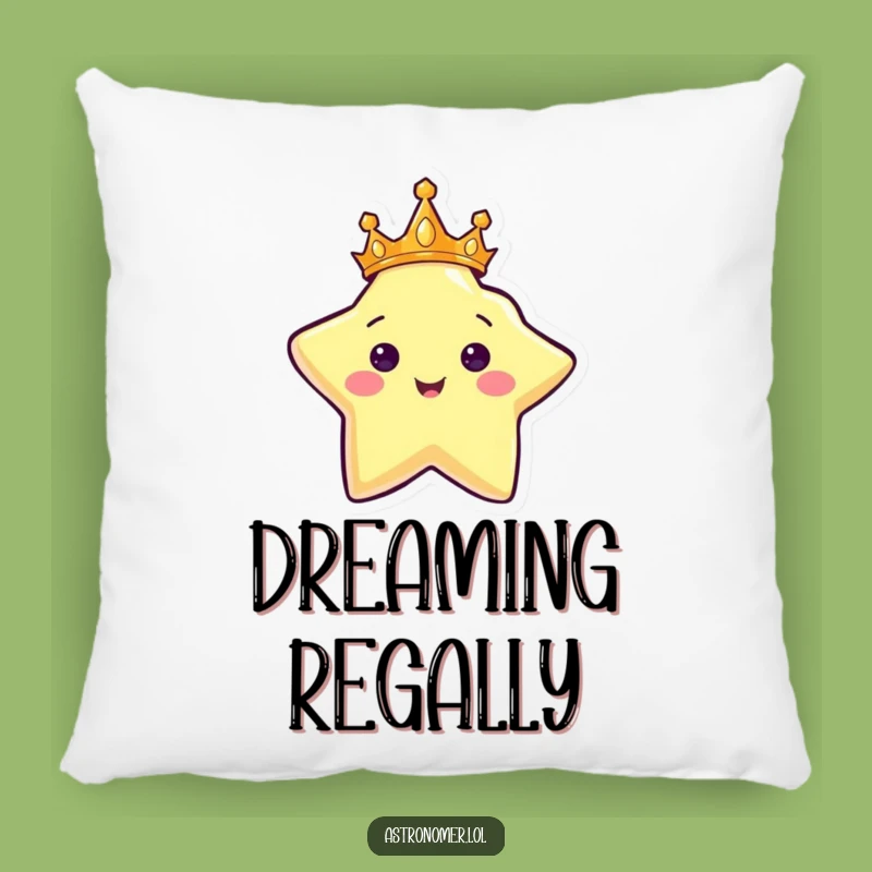 Funny Star King Pillow - Rest Your Head on Celestial Royalty!