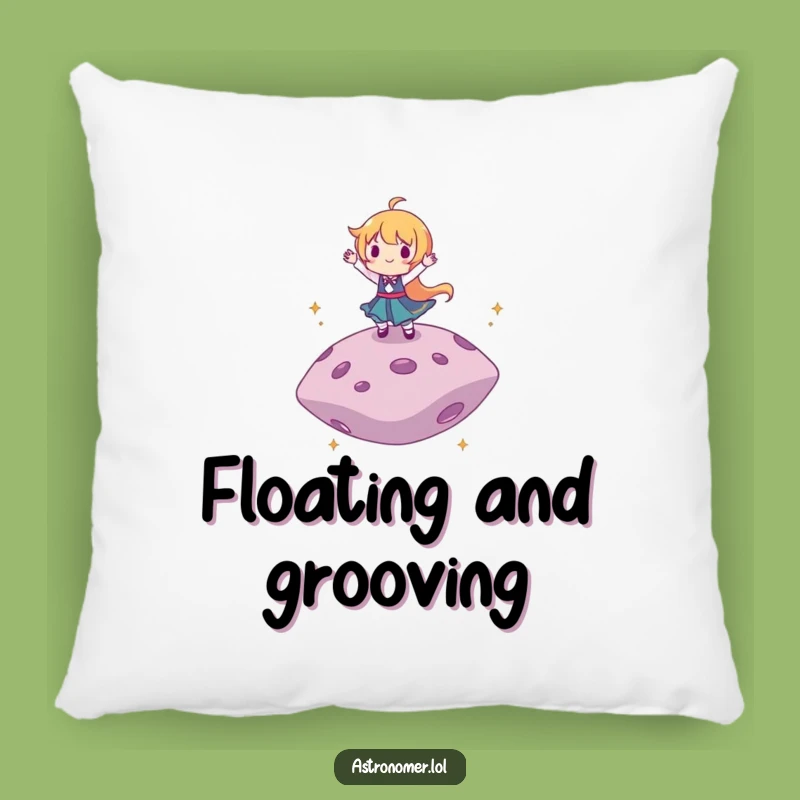 Funny Dancing Asteroid Pillow: Cozy Up with Cosmic Beats