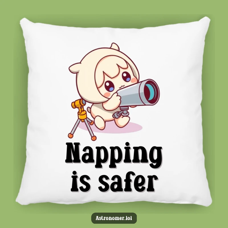Funny Stumble Pillow: Cute Character's Telescope Surprise Funny Gift