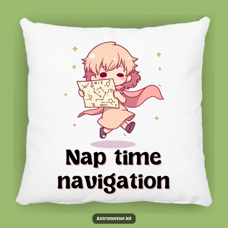 Funny Tripping Pillow: Cozy Mishap, Constellation Comfort, Humorous Decor