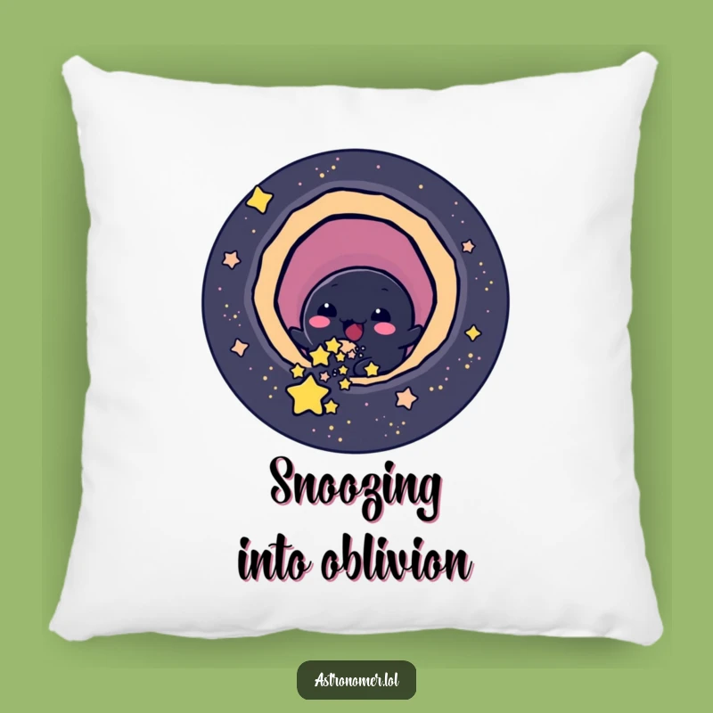 Funny Black Hole Pillow: Cozy Star Eater Pillow, Humorous Gift