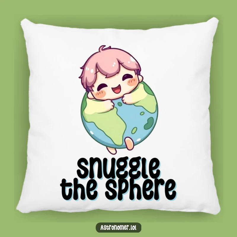 Funny Cosmic Hug Pillow: Cute Character's Planet Love Funny Gift