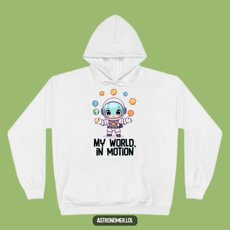 Funny Astronaut Planet Juggler Hoodie: Cozy & Hilarious Cosmic Wear