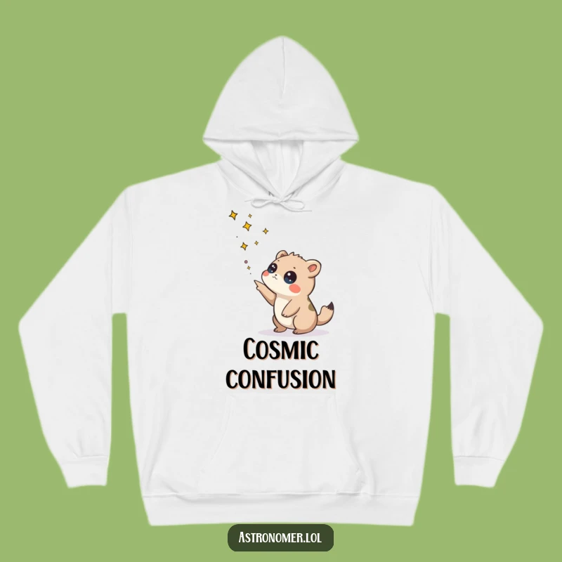 Funny Curious Creature Constellation Hoodie: Cozy and Humorous Outer Space Apparel
