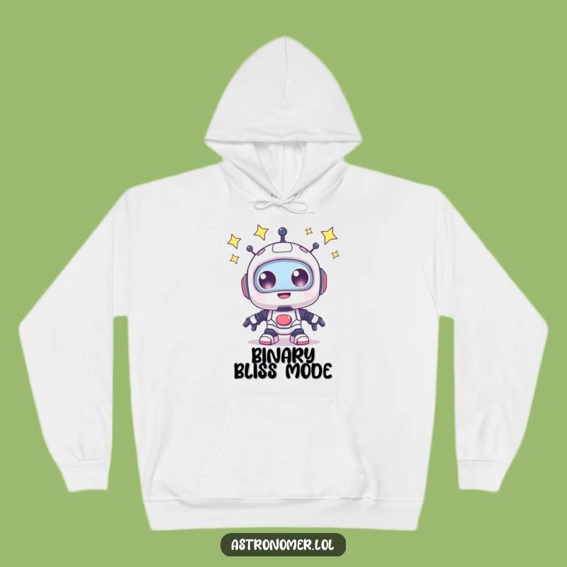 Funny Robot Hoodie: Cozy Star Gazing Gift for Dreamers and Techies