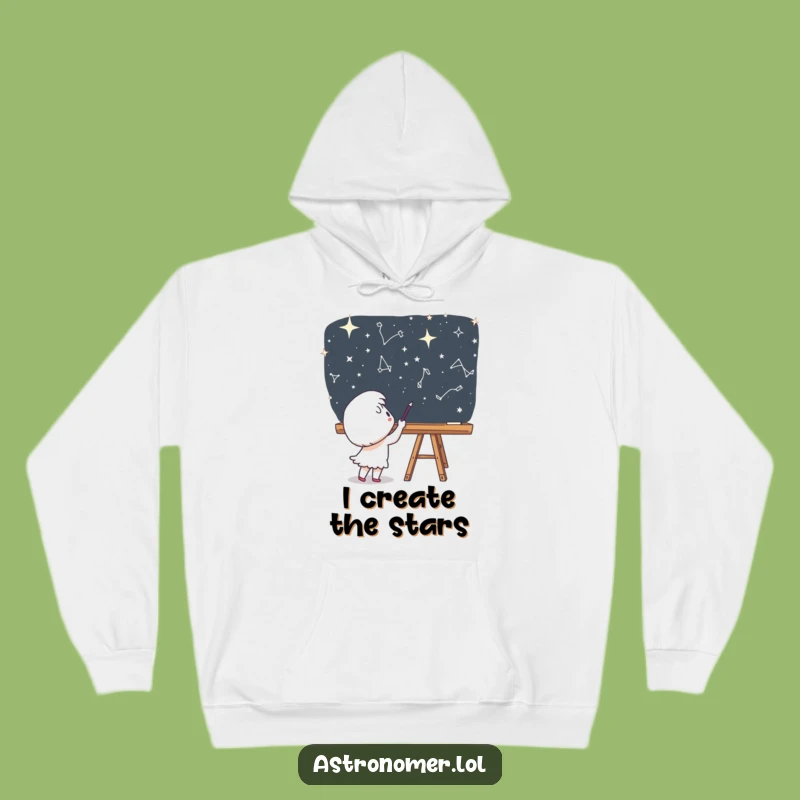 Funny Star Mapper Hoodie - Cute Character Chalkboard Space Warm Funny Gift