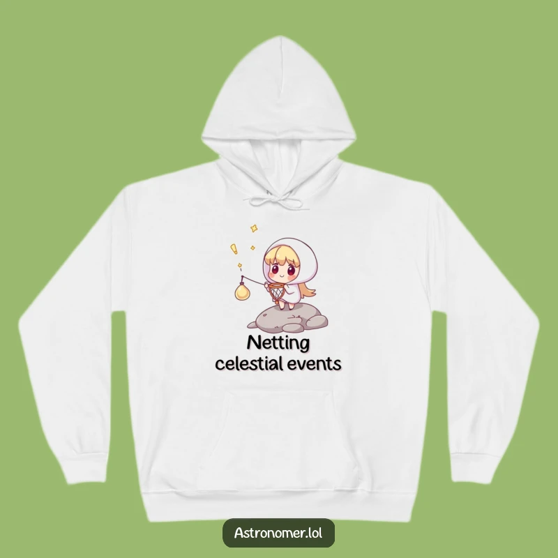 Cozy Funny Comet Catcher Hoodie: Warmth for Unexpected Heroes