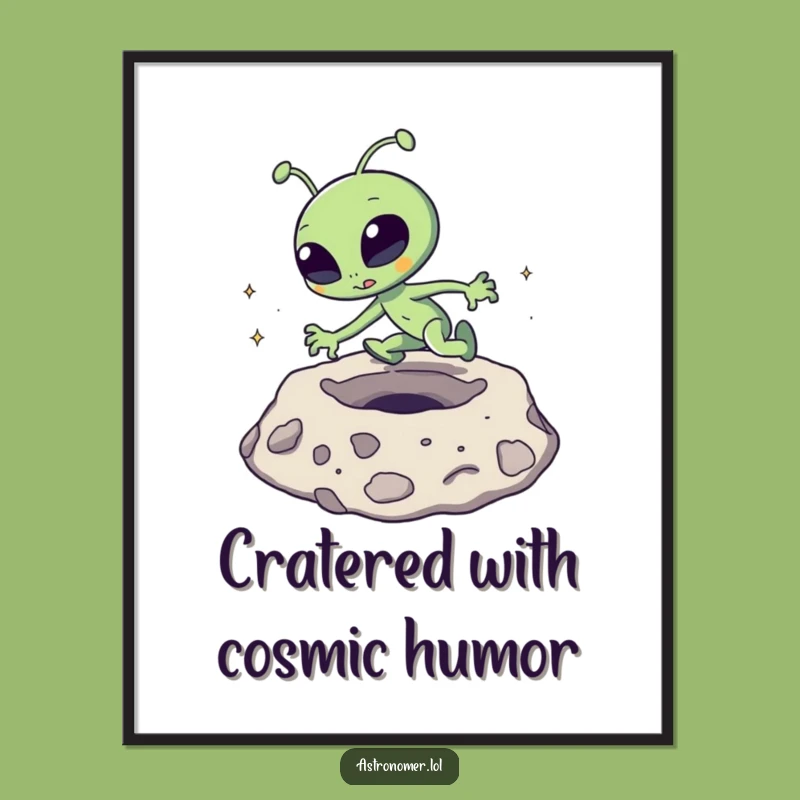 Free Printable Wall Art: Goofy Alien Trip - Funny Decor Download