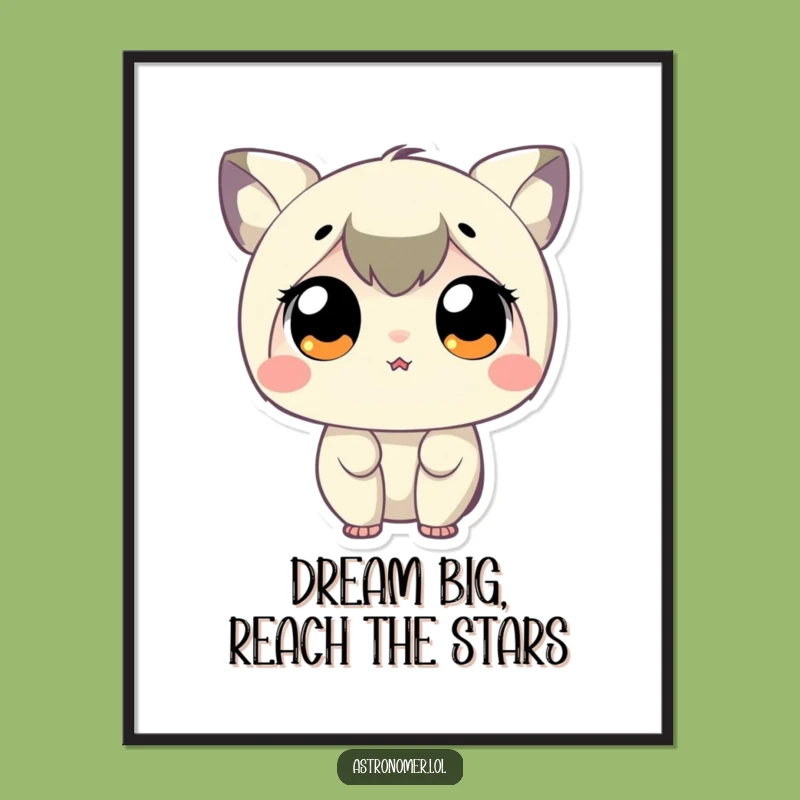 Free Printable Wall Art: Stargazing Character Laughs, Humorous Downloadable Space Decor