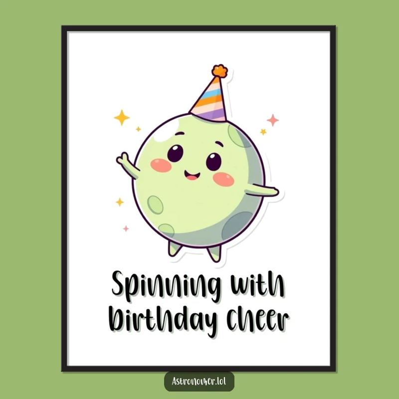 Funny Free Printable Planet Wall Art: Happy Sp Tning Humorous Decor