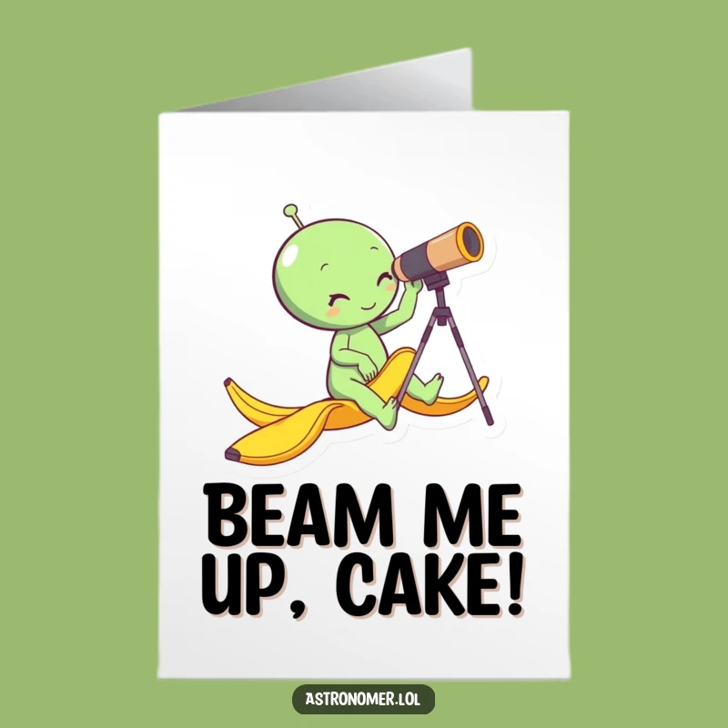 Free Printable Alien Birthday Card: Funny Space Guy Slips, Downloadable Gift Surprise