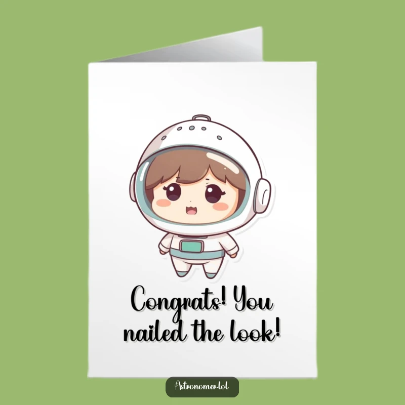 Free Printable Congrats Card: Colander Helmet - Amused Funny Downloadable Gift