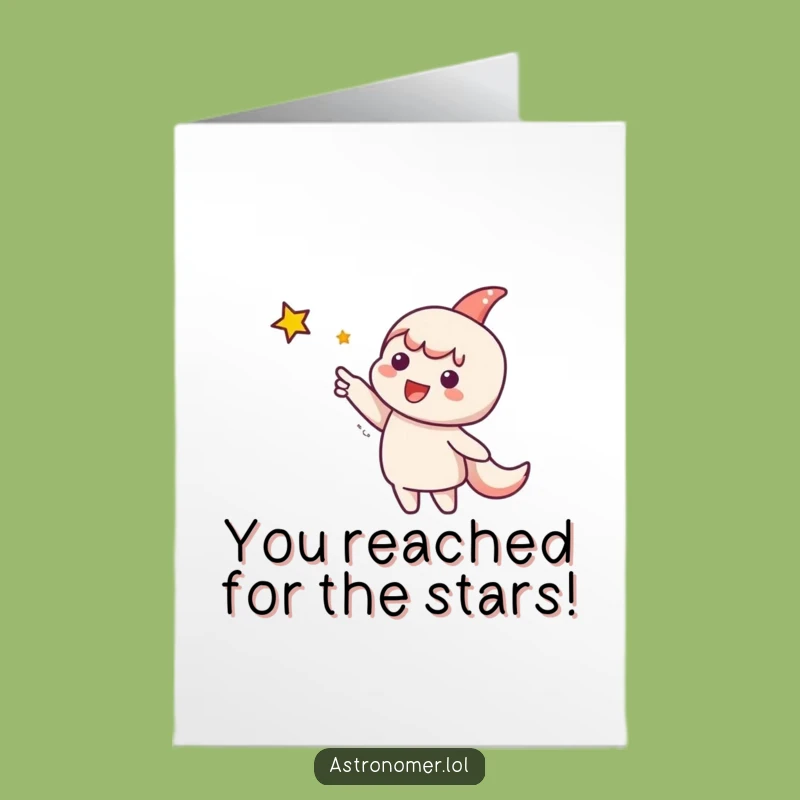 Free Printable Congrats Card: Cute Character Stars - Funny Downloadable Achievement Gift