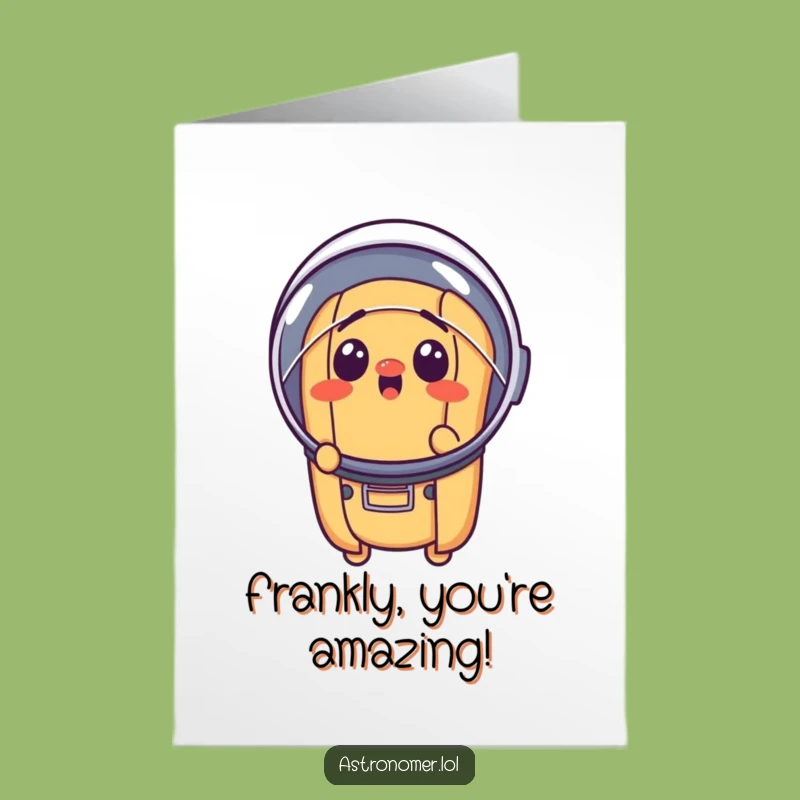 Free Printable Hot Dog Congrats Card: Funny Space Dog, Downloadable Gift of Joy