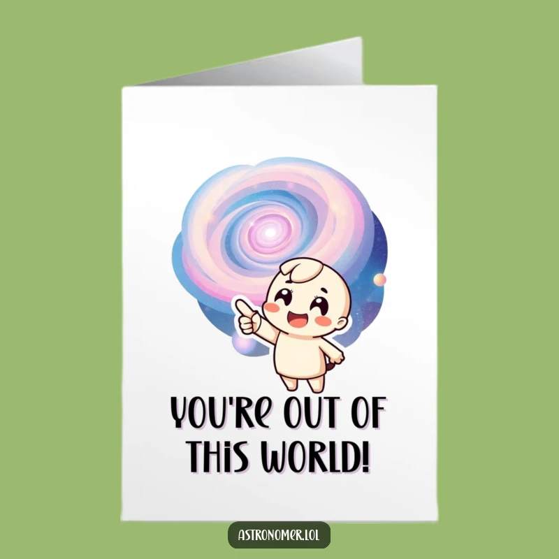 Free Printable Congrats Card: Galaxy Pointer, Stellar Achievement, Funny Downloadable Gift