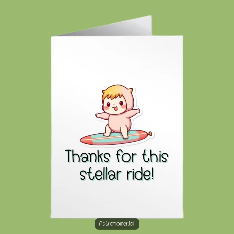 Free Printable Thank You Card: Comet Express, Funny Downloadable Gift for Your Thanks