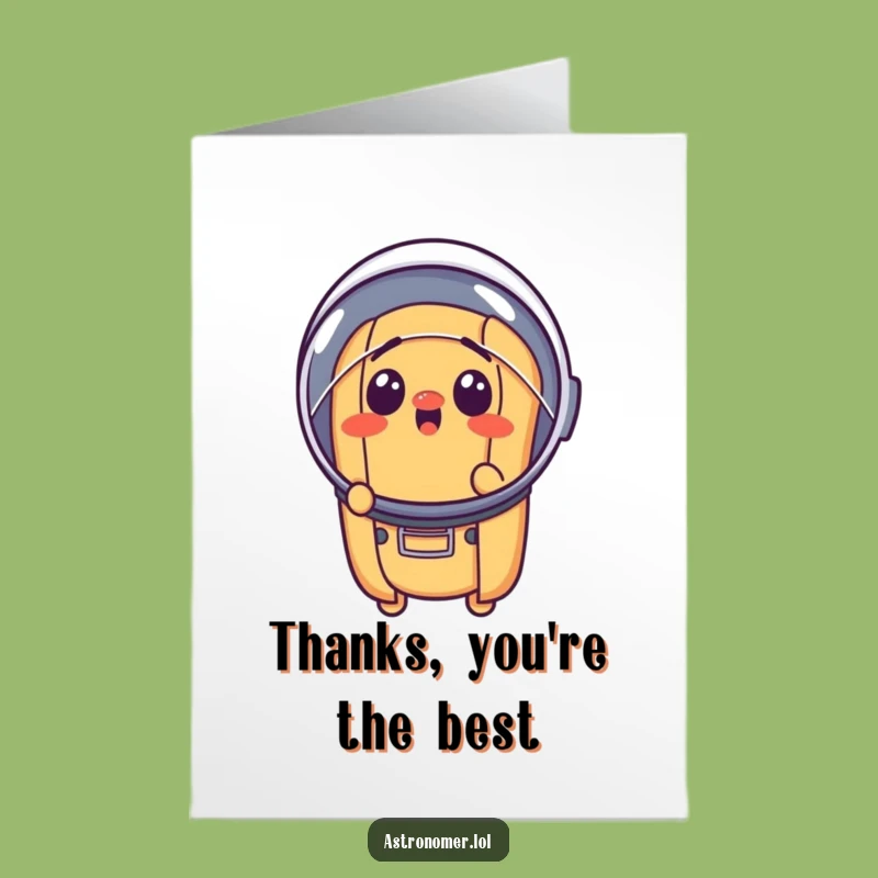 Free Printable Hot Dog Thank You Card: Funny Space Dog, Downloadable Gift of Thanks