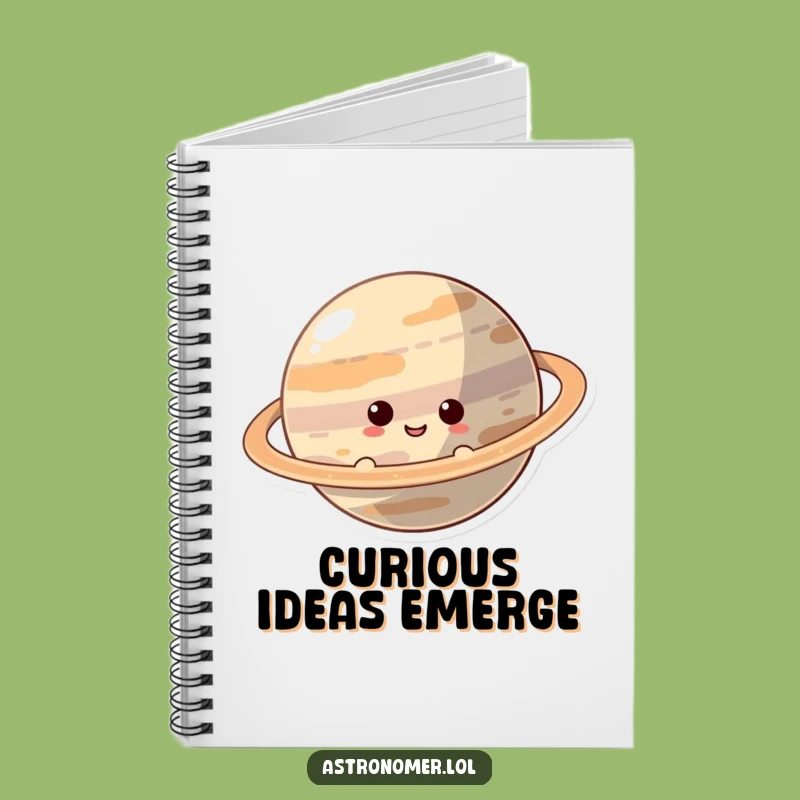 Funny Curious Planet Notebook, Peeking Character Journal, Perfect Practical Funny Gift!