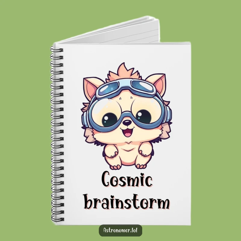 Funny Delighted Creature Goggles Notebook: Capture Your Cosmic Ideas