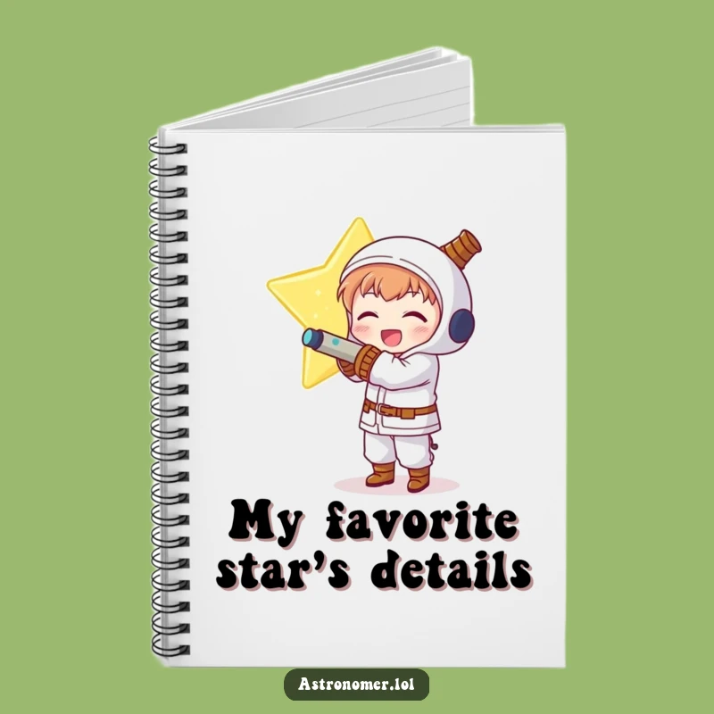 Funny Kawaii Astronomer Notebook: Star Hugger Celestial Joy Journal