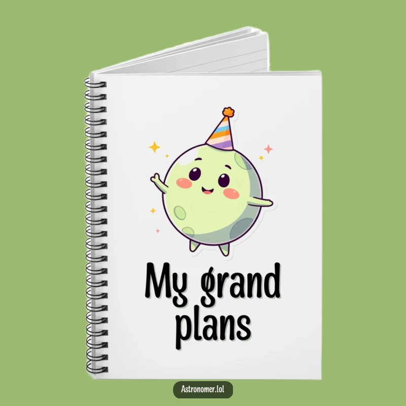 Funny Planet Party Notebook: Happy Celestial Journal, Humorous Gift