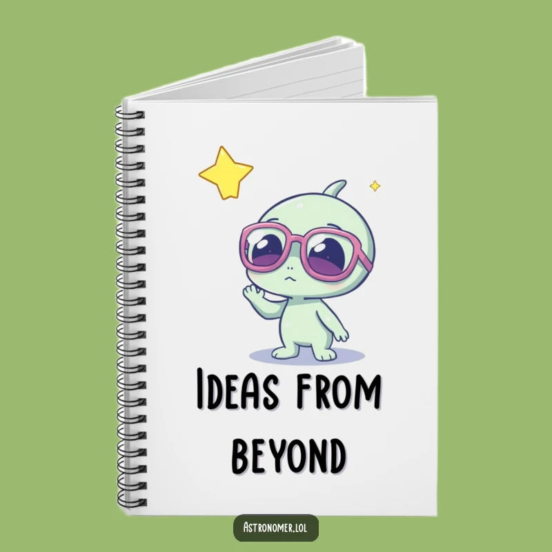 Funny Alien Notebook: Cute Sci-Fi Journal and Humorous Gift Idea