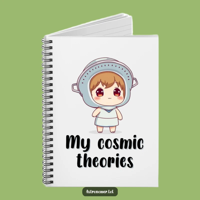 Funny Colander Helmet Notebook: Jot Down Your Sky-High Ideas