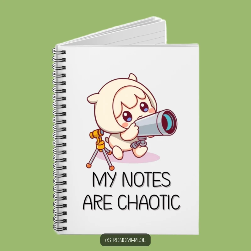 Funny Oops Notebook: Cute Character's Telescope Ideas Funny Gift