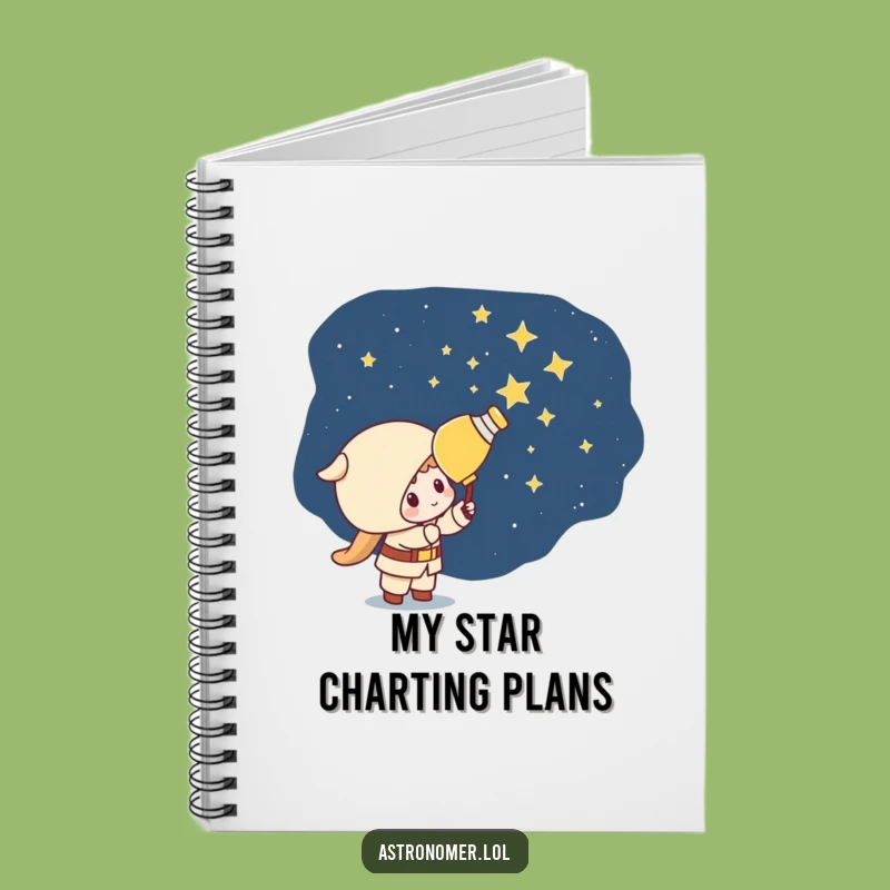 Funny Kawaii Astronomer Notebook: Mischievous Star Painter Journal