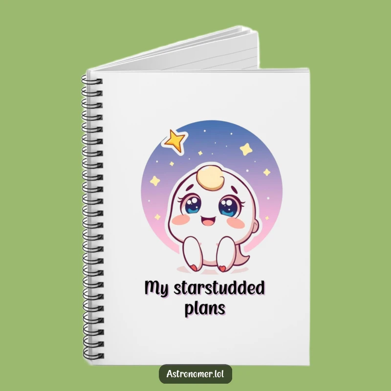 Funny Wish Notebook: Joyful Character and Shooting Star, Creative Funny Gift